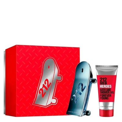 CAROLINA HERRERA 212 Men Heroes SET: EDT 90ml + shower gel 100ml